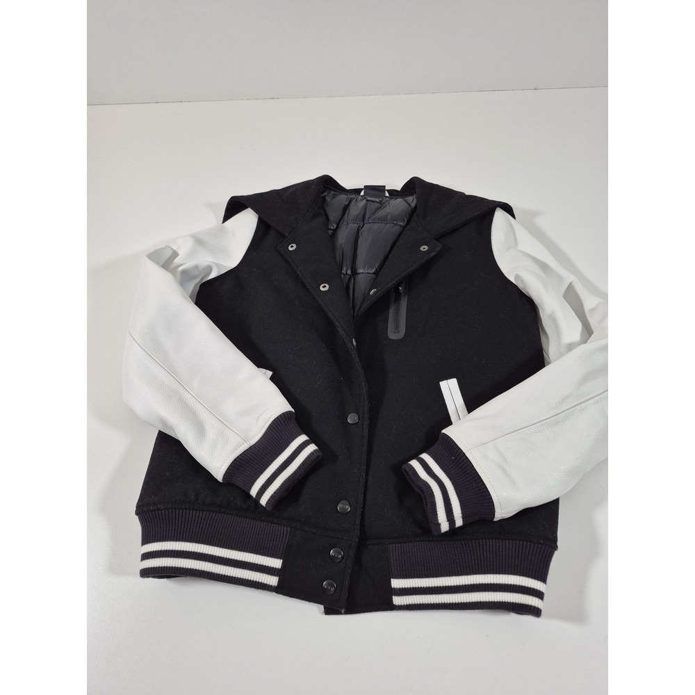 Nike Sportswear NSW Destroyer Varsity Jacket Hooded Leather black Women's Large